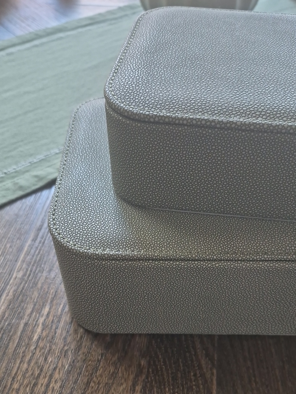 Hearth And Hand Green Storage Boxes Set Of Two